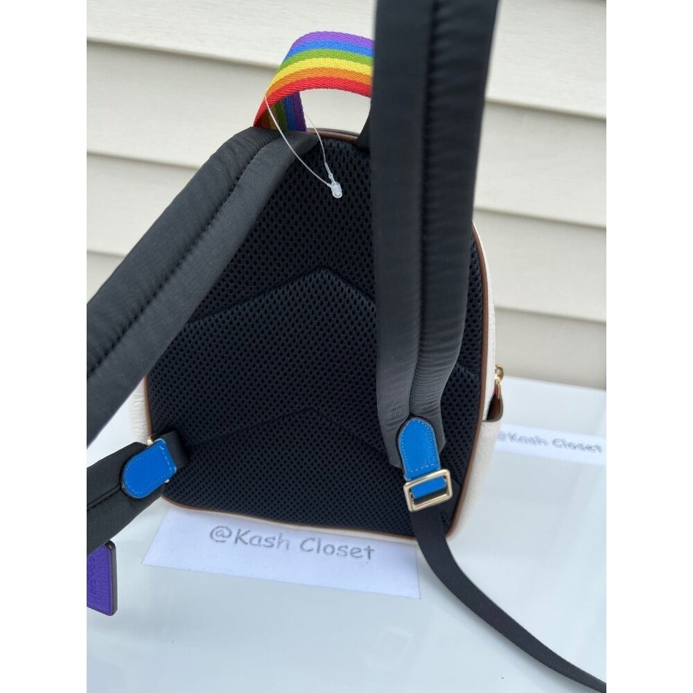 Coach Backpack Mini Court With Rainbow Coach - Picture 4 of 10